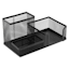 3-Section Black Metal Mesh Organizer