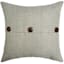 Fiddlestix Linen Premium Square Outdoor Throw Pillow with Buttons, 18"
