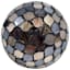 Black Mosaic Glass Ball, 4"