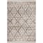 (B616) Found & Fable Flokati Anthracite & Cream Diamond Accent Rug, 3x5