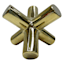 Gold Ceramic Jack Decor, 7"