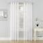 Erica White Crushed Grommet Sheer Voile Curtain Panel, 95"