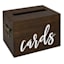 Wood Tabletop Card Box, 12x8