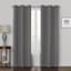 Rockwell Grey Blackout Grommet Curtain Panel, 84"