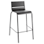 Grammercy Black Steel Slat Patio Bar Stool