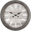 Grey Accent Round Wall Clock, 12"