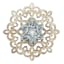 Floral Wooden Medallion Wall Decor, 12"