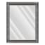 Gina Gunmetal Rectangle Wall Mirror, 37x47