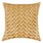 Gold Triangle Pleated Velvet Throw Pillow, 18"
