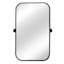 Studio Metal Dark Grey Rectangle Wall Mirror, 24x34