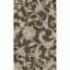(D408) Dark Grey Traditional Floral Design Area Rug, 7x10