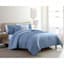 5-Piece Holly Ruched Blue Comforter Set, King