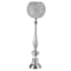 Oversized Silver Crystal Globe Candle Holder, 37"