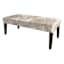 Grace Mitchell Courtney Tufted Bench, Gray