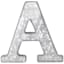 12" Galvanized Metal Monogram Wall Art, A
