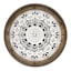 Honeybloom Embossed White Medallion Wall Decor, 27"