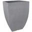 Japi All-Weather Charcoal Grey Square Modern Outdoor Planter, Large