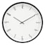 Black & White Round Accent Wall Clock, 14"