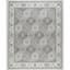 (D409) Grey Medallion Accent Rug, 2x4