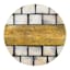 Set of 4 Round Mother of Pearl & Wood Coasters