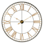 Providence Gold & Black Metal Round Wall Clock, 46"