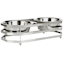 Exley 4-Cup Metal Double Pet Feeder