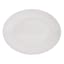 Embossed Melamine Oval Serving Tray, White