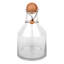 Honeybloom Wooden Orb Stopper Glass Vase, 9"