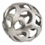 Silver Metal Cutout Ball, 4"