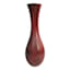 Cherry Red Carved Vase, 15"