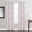 Mila Floral Medallion Grommet Light Filtering Curtain Panel, 84"