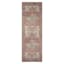(B670) Valentina Terracotta Multicolor Medallion Runner, 2x7
