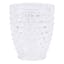 Clear Nob Patterned Acrylic Double Old Fashioned Glass