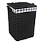 Floor Standing Laundry Hamper with Printed Buffalo Check Liner, Medium