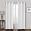 Rockwell White Blackout Grommet Curtain Panel, 63"