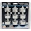 Set of 9 Silver LED Tealight Candles