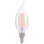 Filament Candle Bulb 4W 120V 2700K Clear Dimmer 320Lm E12 2-Pack