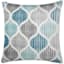 Hollis Turquoise Pleated Throw Pillow, 18"