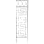 Found & Fable Black Metal Contemporary Garden Trellis, 53"