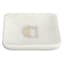White Marbled Monogram Trinket Tray, C