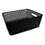 Black Y-Weave Storage Basket, Medium