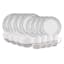 16-Piece Black Scratch Dinnerware Set