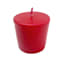4-Pack Red Unscented Overdip Votive Candles
