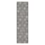 (D505) Empress Grey Floral Medallion Runner, 2x7