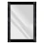 Sophia Black Rectangle Wall Mirror, 31x43