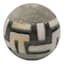 Crosby St. Grey & Black Painted Ceramic Ball, 4"