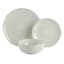12-Piece Imperial Stoneware Dinnerware Set, Cream