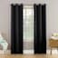 Talita Black Room Darkening Grommet Curtain Panel, 84"