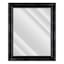 Sophia Black Rectangle Wall Mirror, 29x35