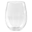 Lillian Table Settings Set of 6 Clear Plastic Stemless Wine Cups, 12oz